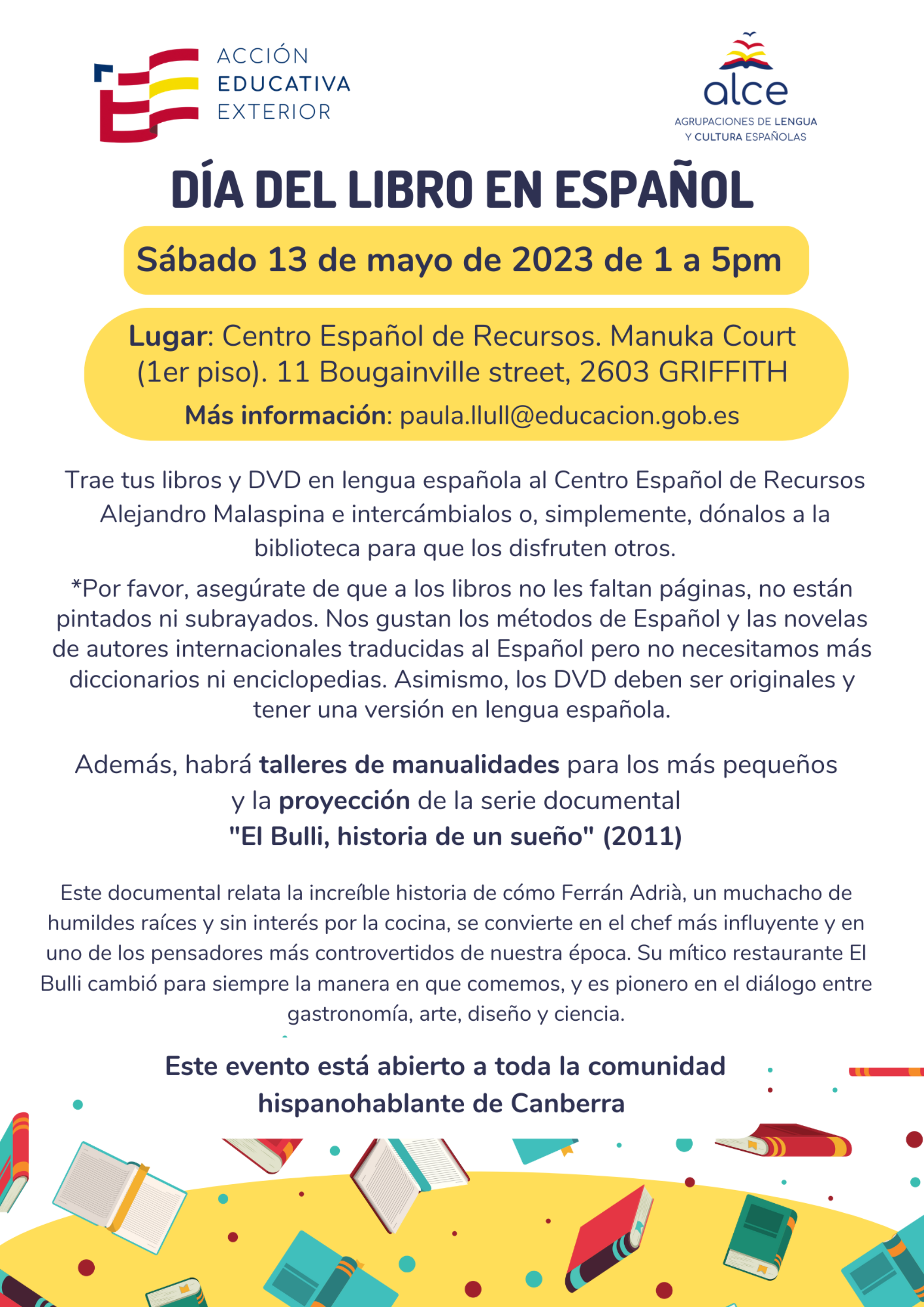 DIA DEL LIBRO EN ESPAÑOL