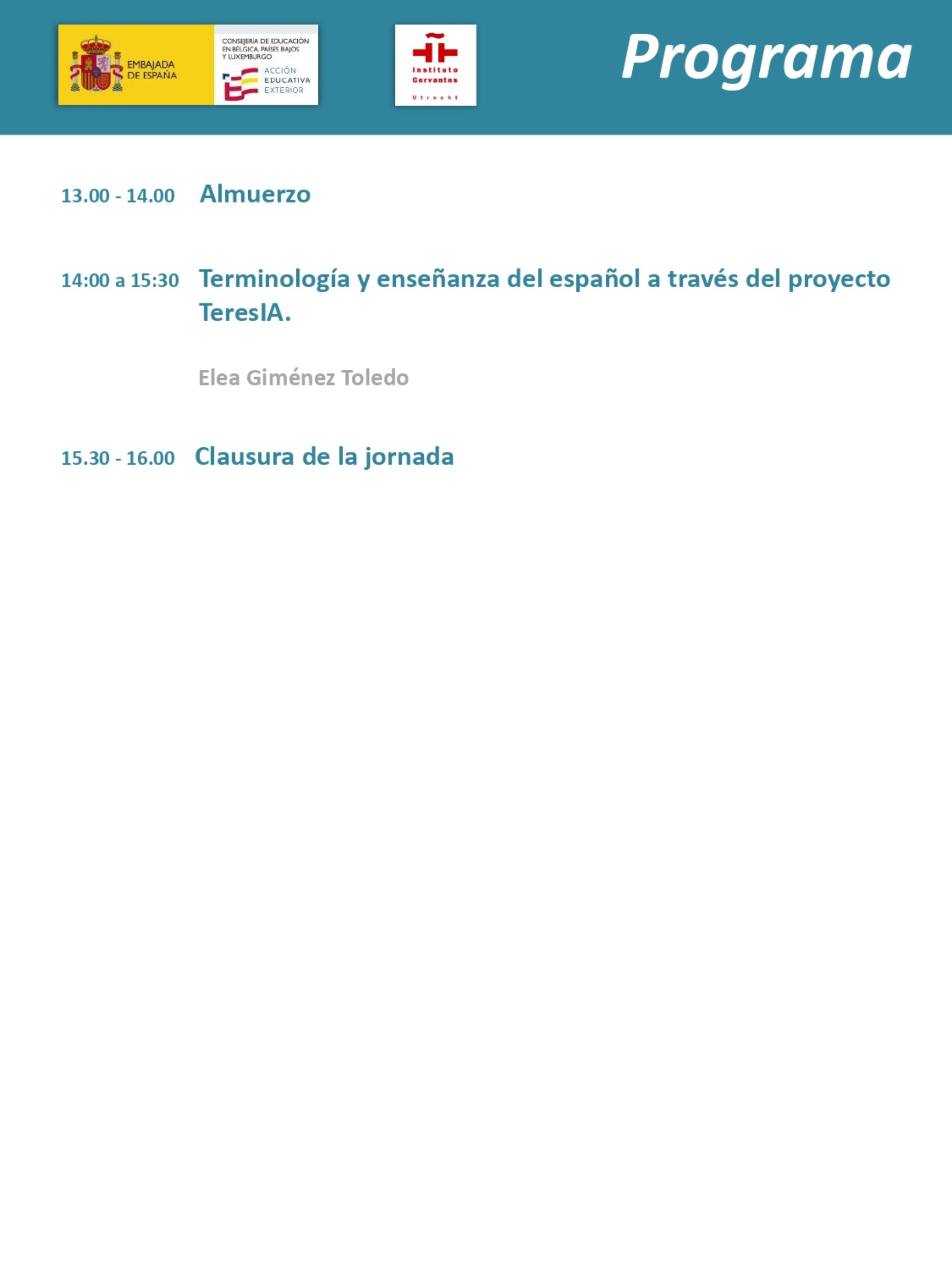 Programa Jornada EFE 2