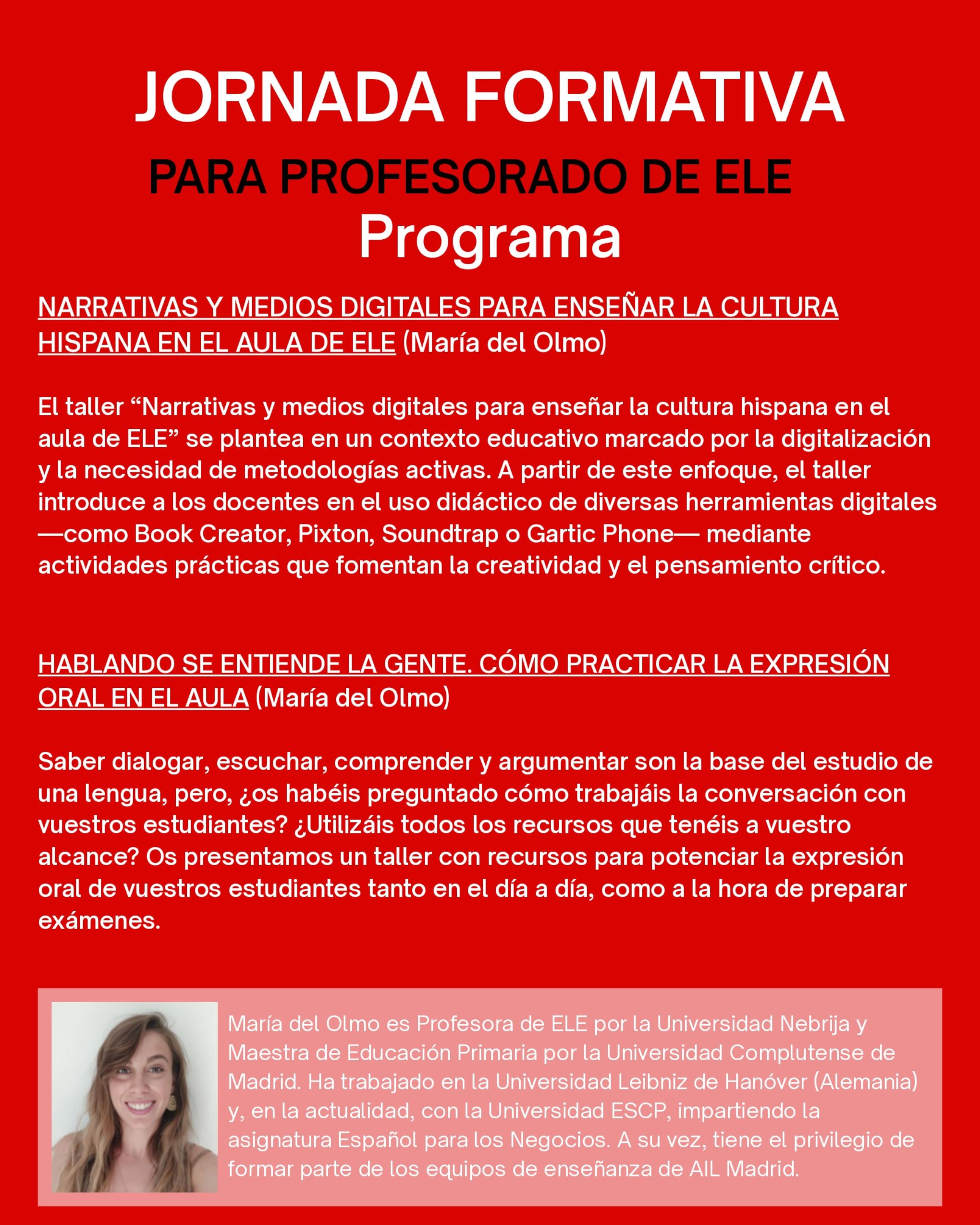 Programa jornada formativa
