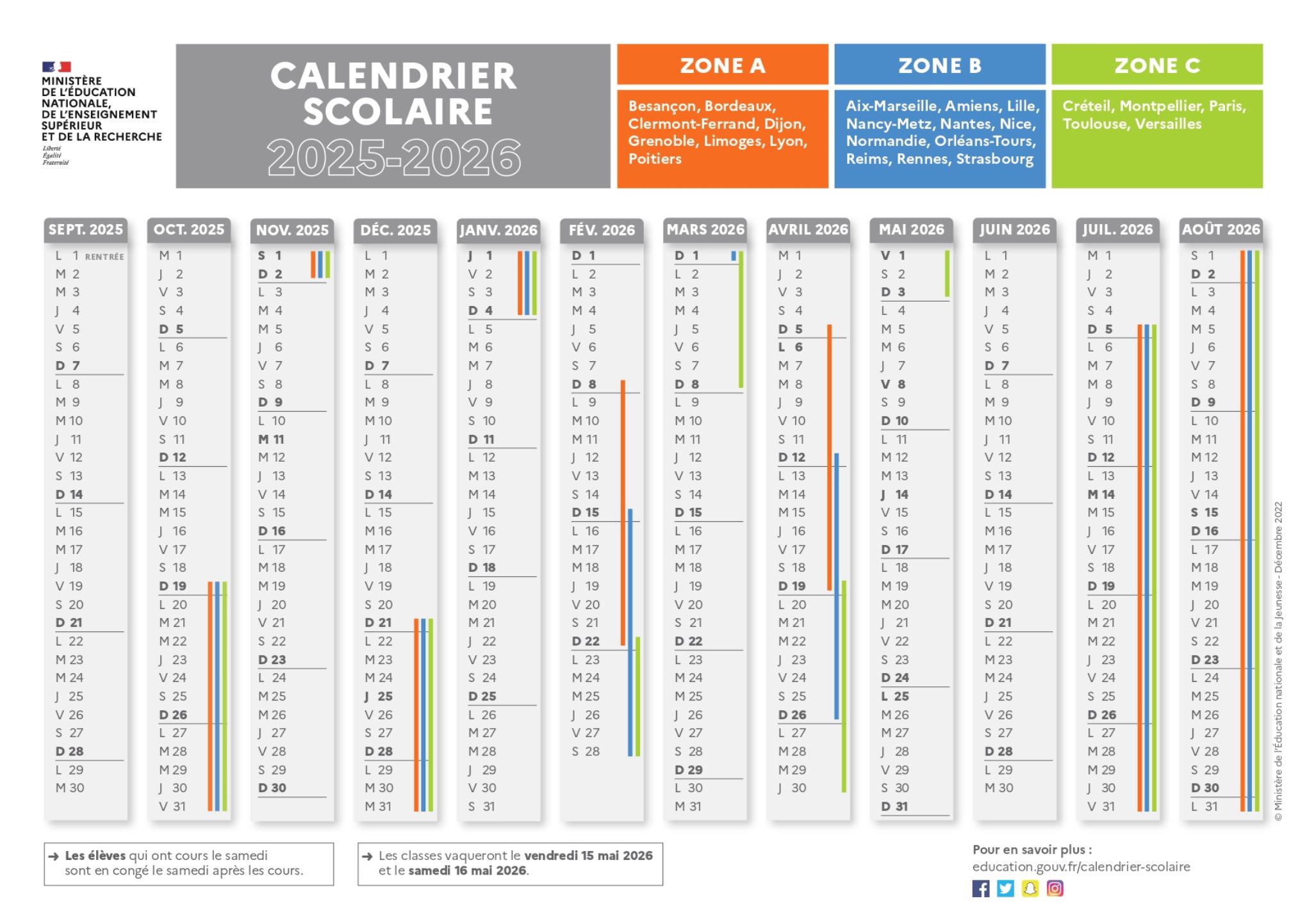 Calendario Escolar Académie Aix-Provence 2023-2024