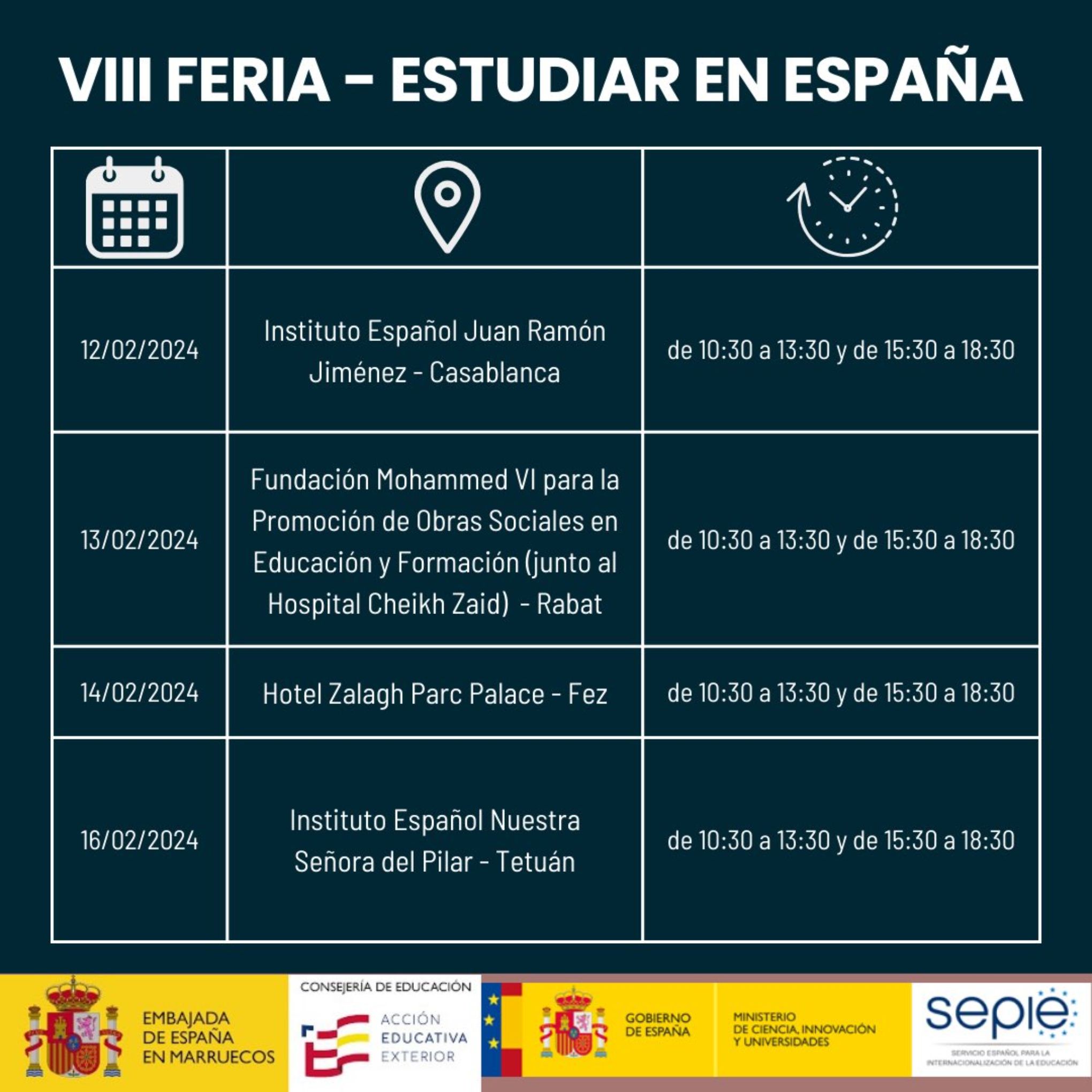 Feria de Universidades 2024-Programa