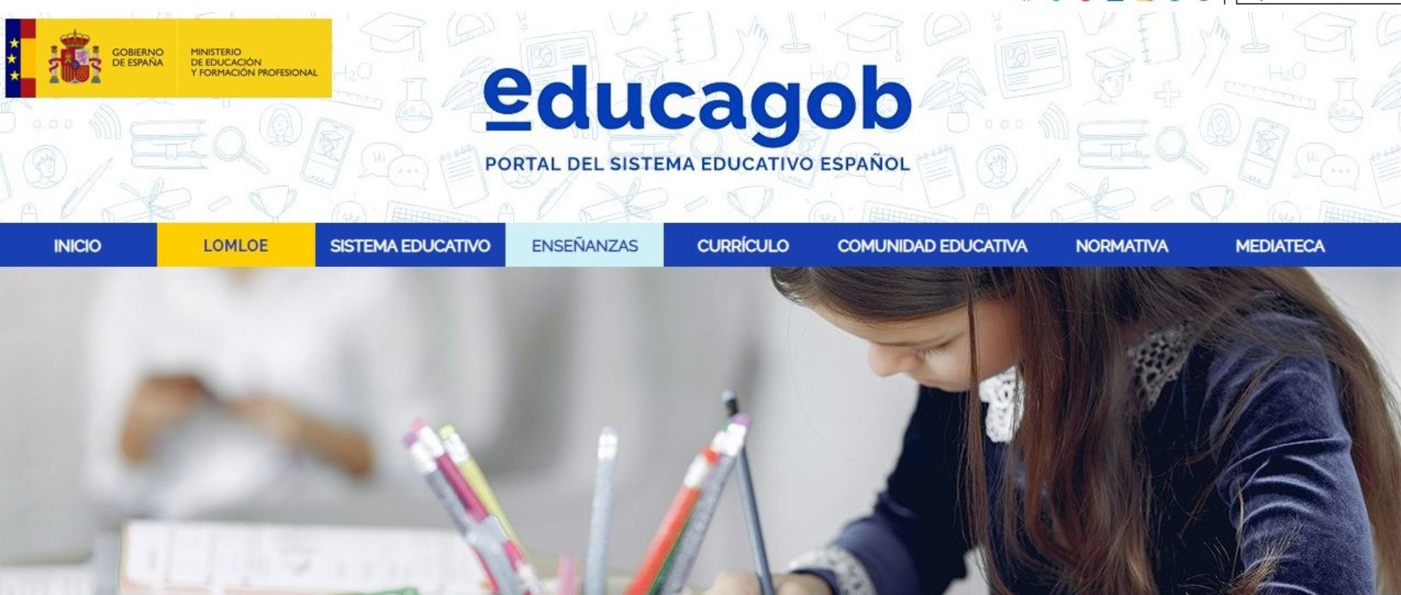 Educagob: Website for the Spanish education system
