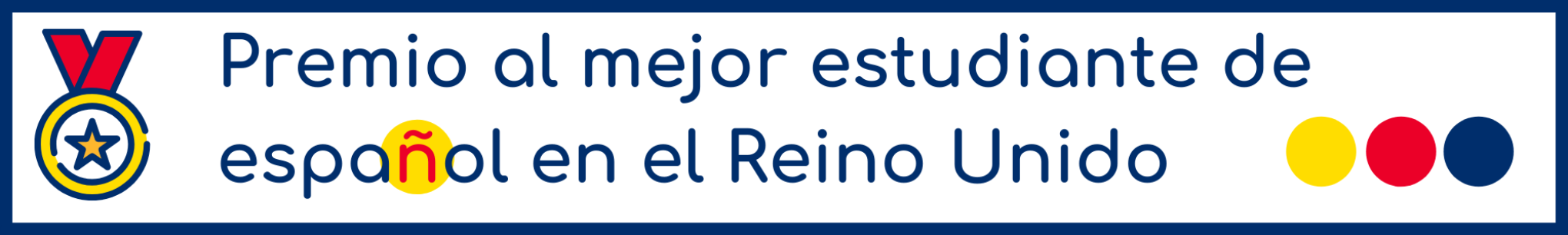 Banner mejor estudiante español Reino Unido