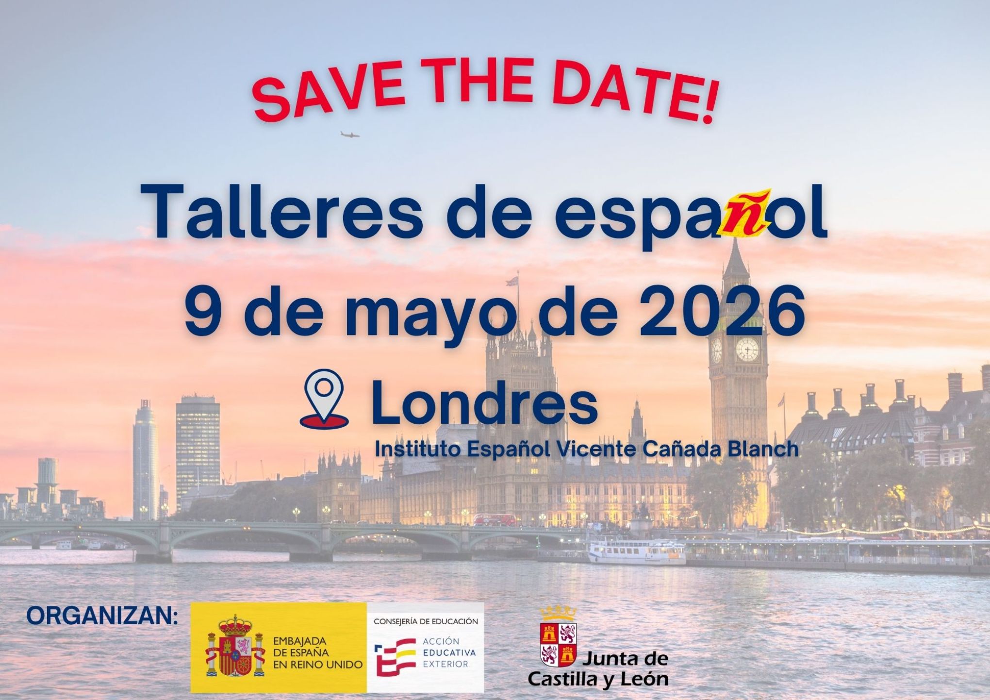 save the date talleres londres 2026