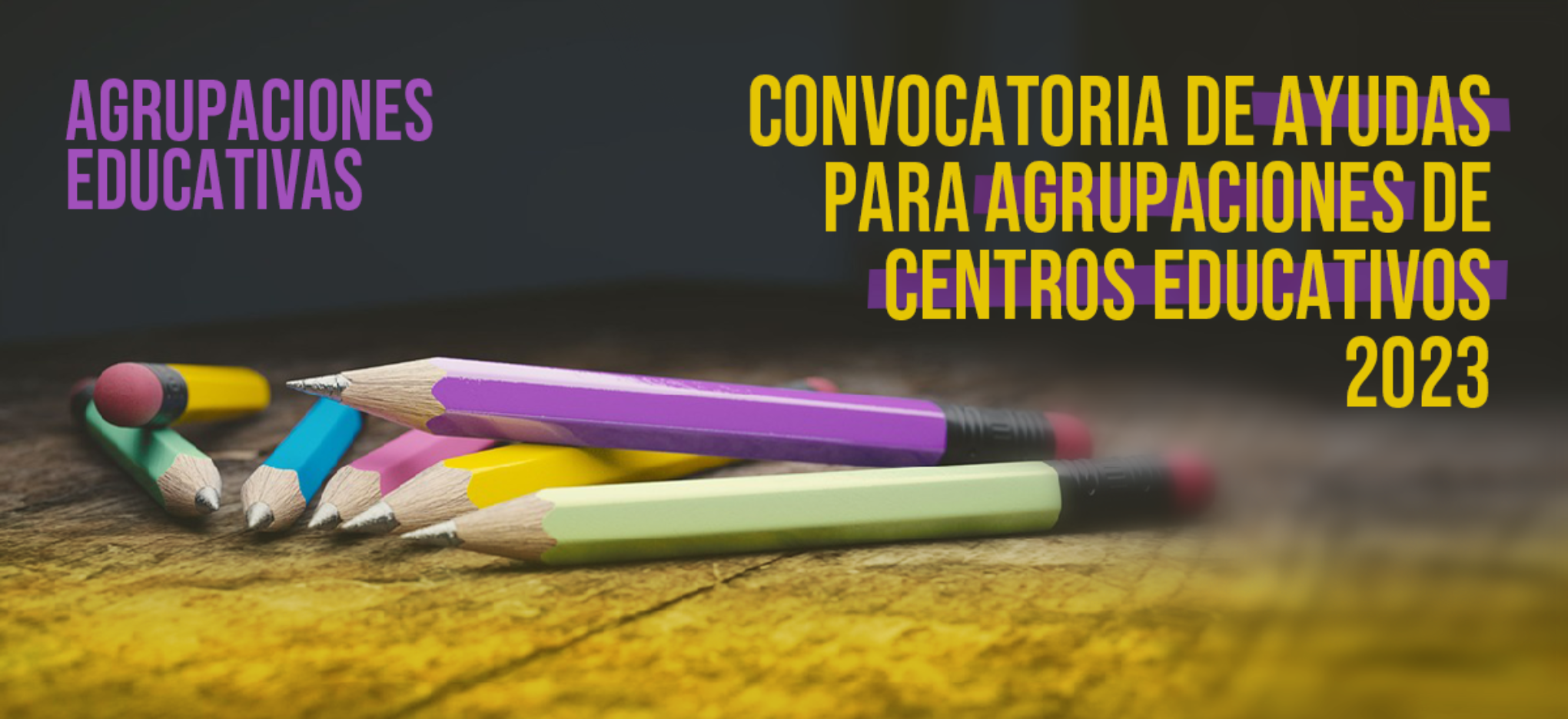 Imagen convocatoria de agrupaciones de centros 2023