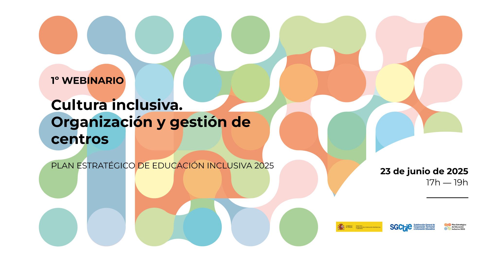 Cartel del primer foro virtual del Plan Estratégico de Educación Inclusiva