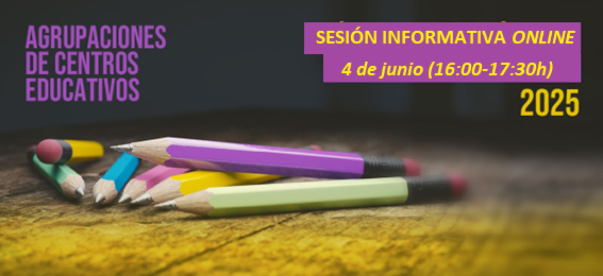 Banner de la próxima convocatoria de ayudas a agrupaciones de centros educativos