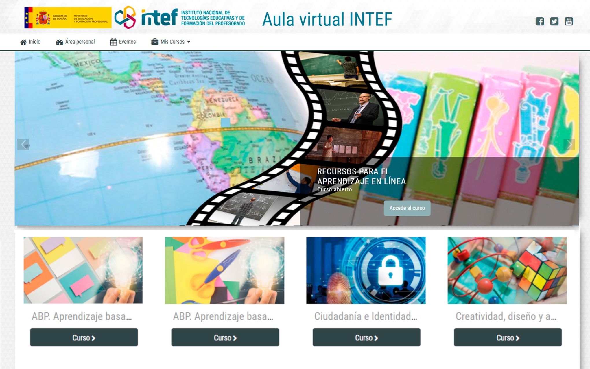 Aula virtual del INTEF