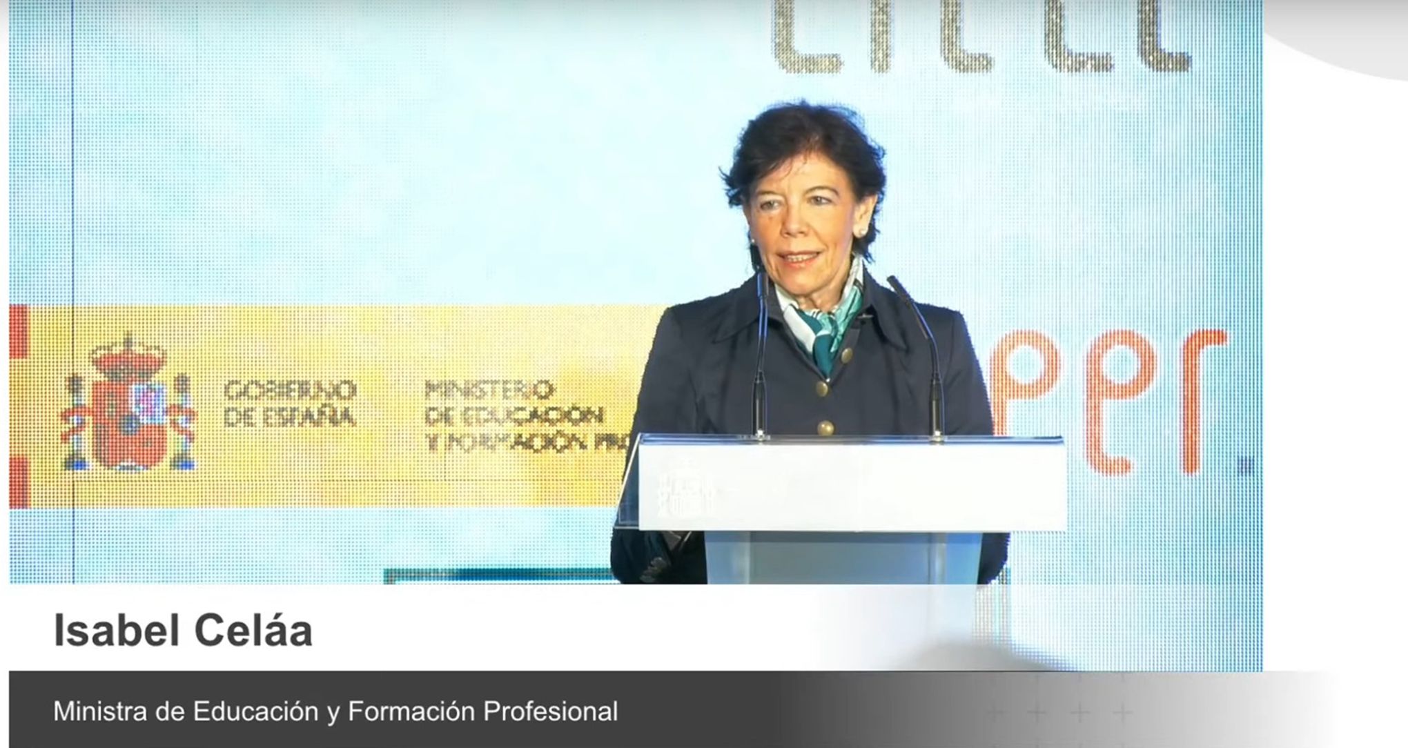 Isabel Celaá, ministra de Educación y Formación Profesional