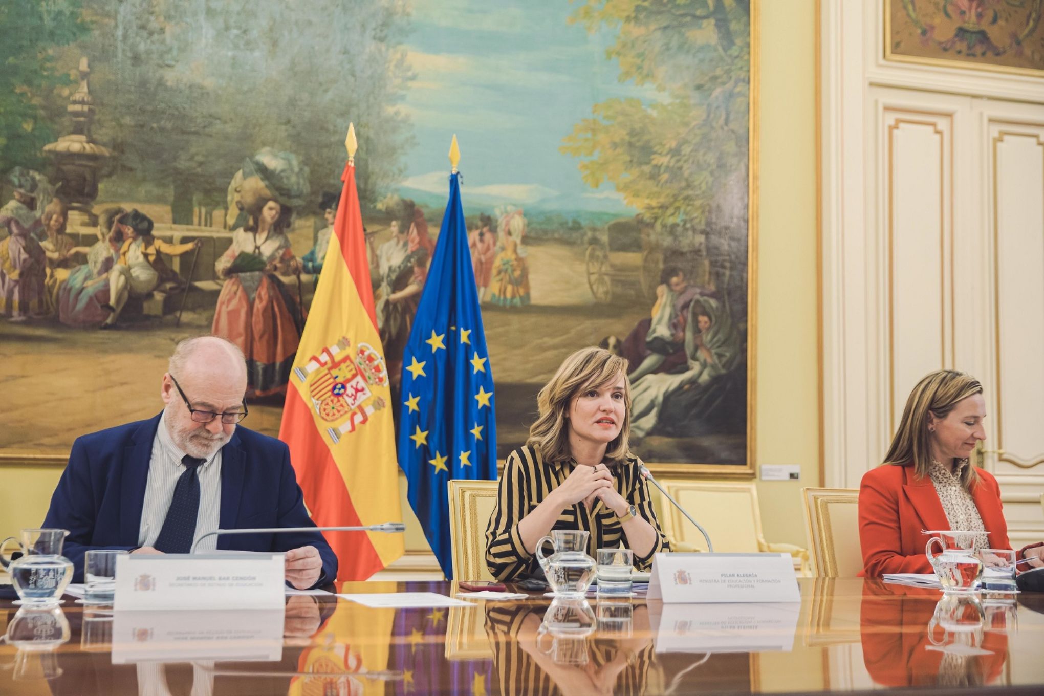 La ministra Pilar Alegría preside el Pleno del Observatorio Estatal de la Convivencia Escolar