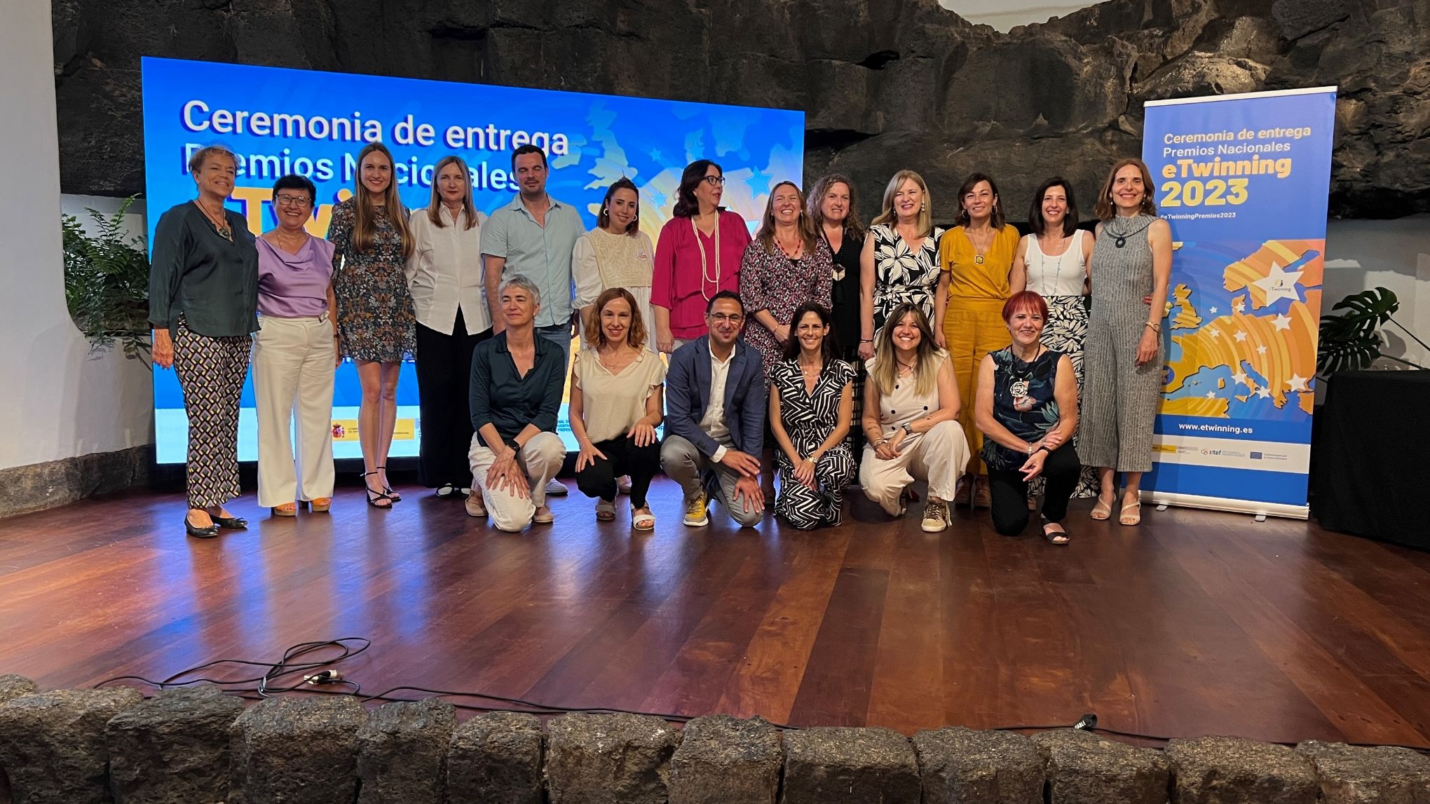 Foto de familia de los Premios eTwinning 2023