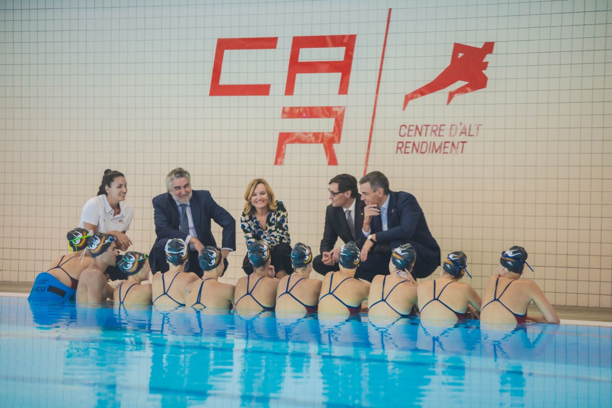 Pedro Sánchez y Pilar Alegría vistan el Centro de Alto Rendimiento de Sant Cugat