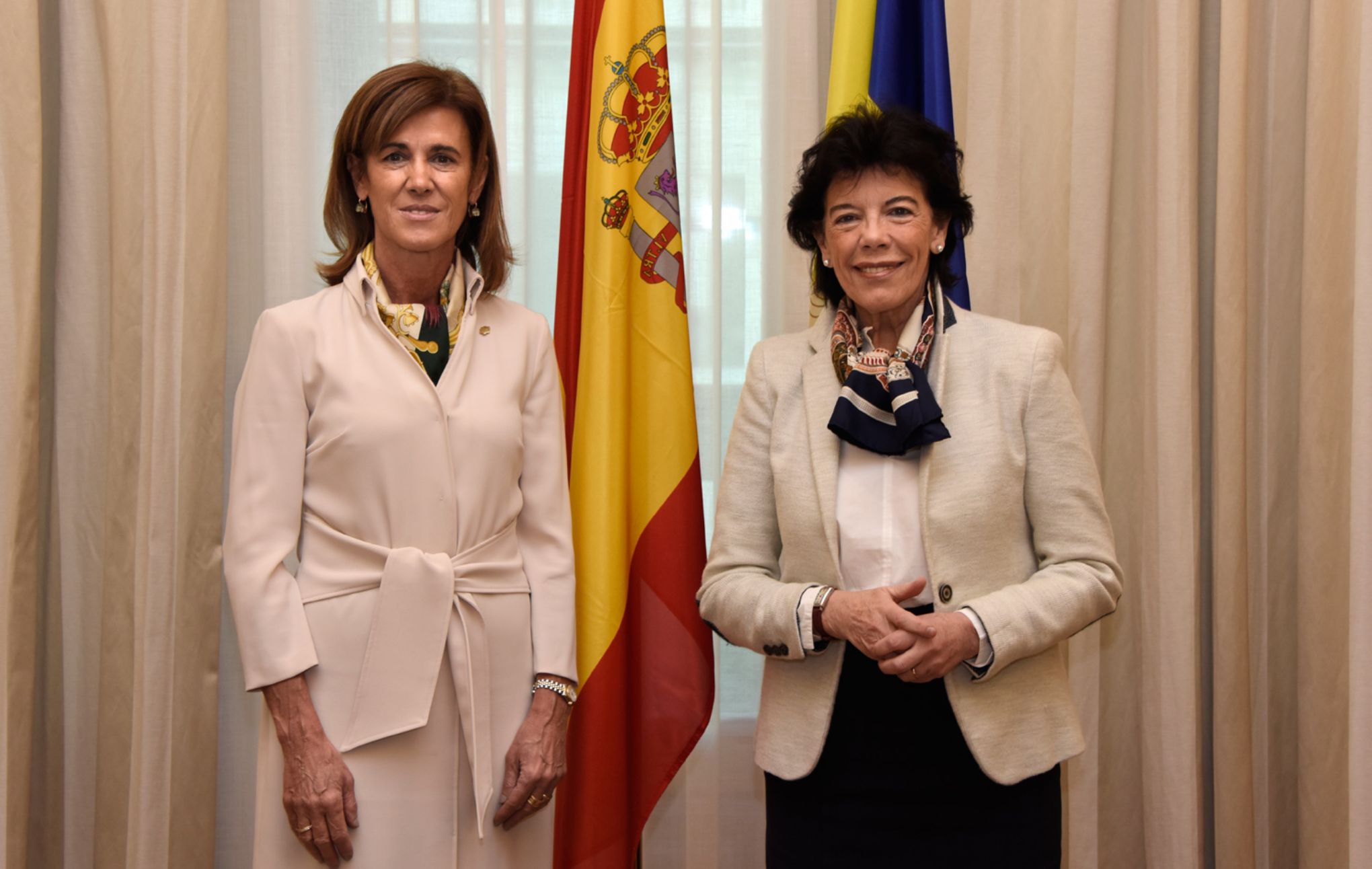 Las ministras de Educación de España y Andorra durante su reunión.
