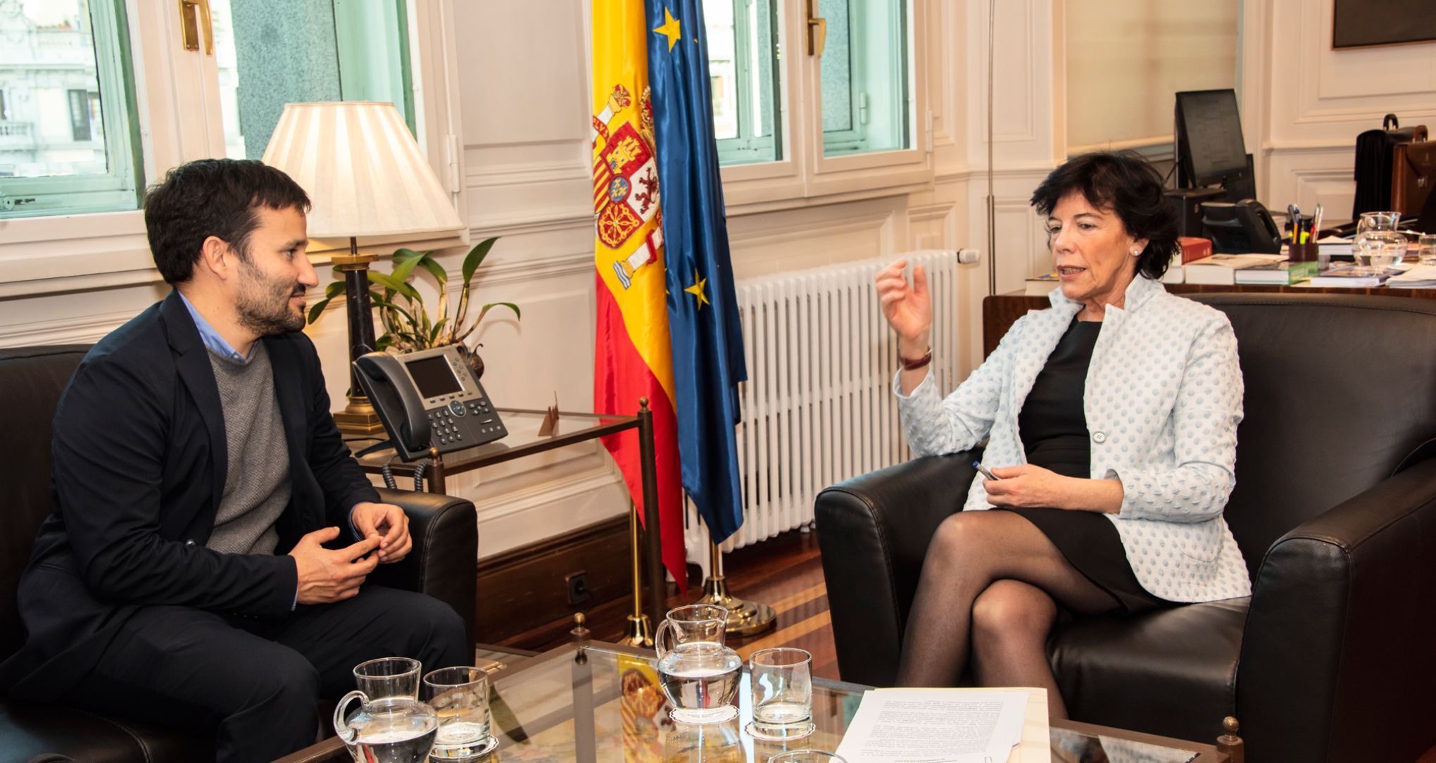 Vicent Marzà e Isabel Celaá durante su reunión.