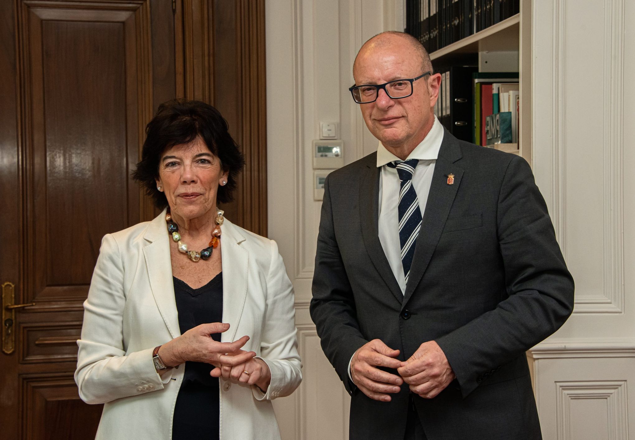 Isabel Celaá y el consejero de Navarra muestran buena sintonía con las políticas educativas trazadas por el MEFP