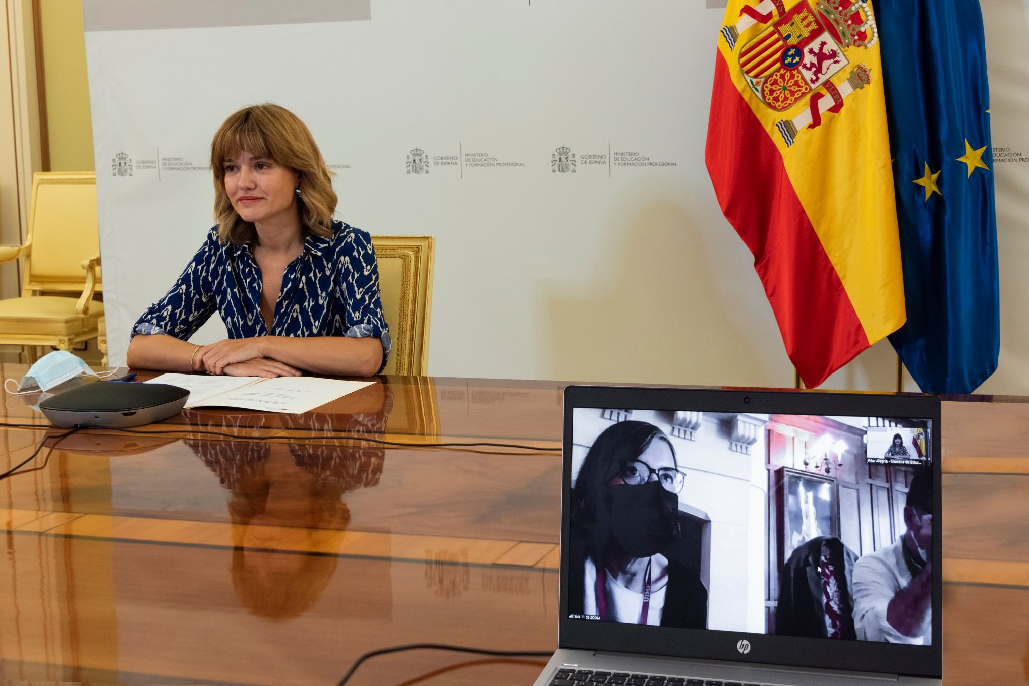 La ministra de Educación y Formación Profesional durante la inauguración del curso