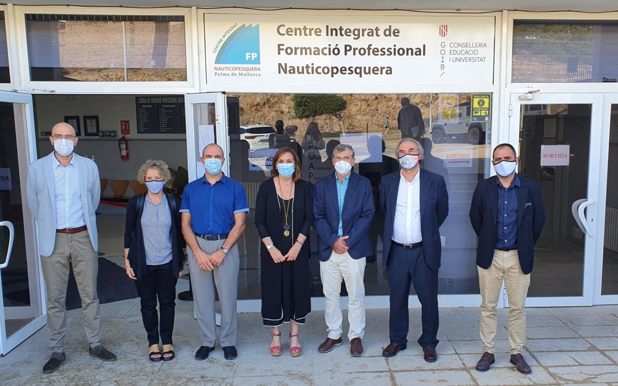 Clara Sanz en el CIFP Escuela Nauticopesquera de Palma de Mallorca