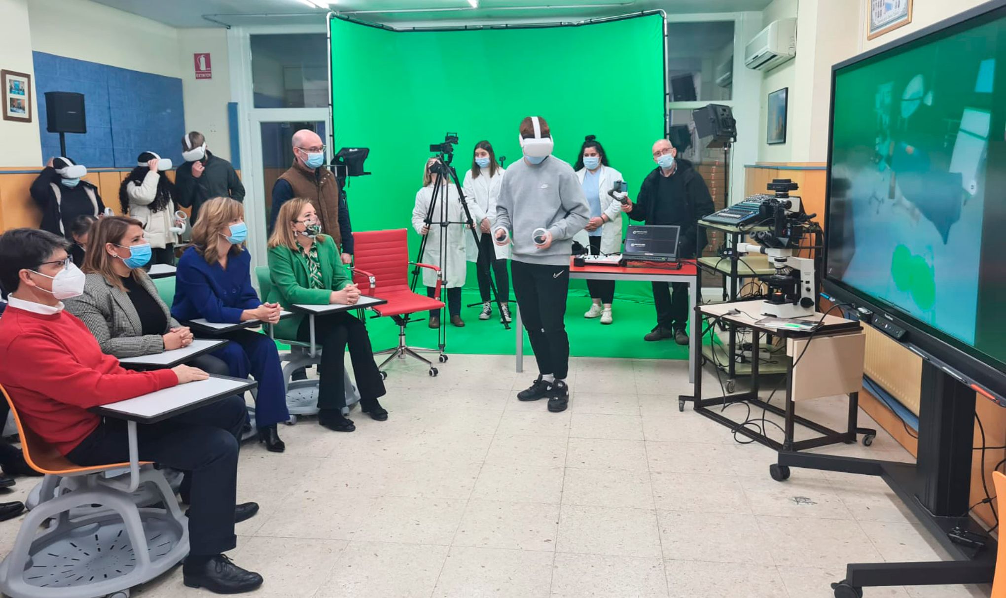 Visita de la ministra Pilar Alegría al IES Ribera del Tajo.