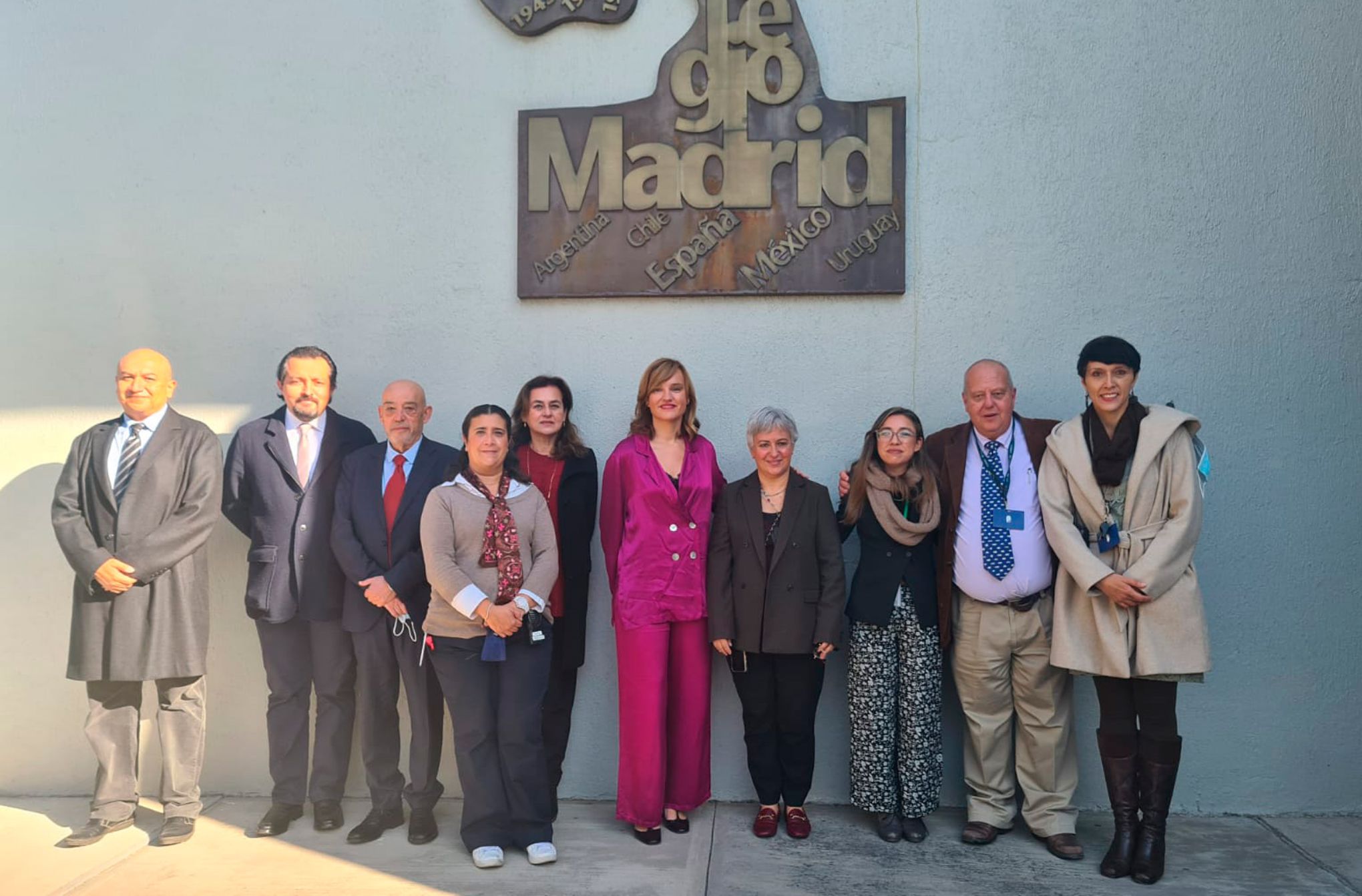 La ministra de Educación y Formación Profesional, Pilar Alegría, en el Colegio Madrid de Ciudad de México