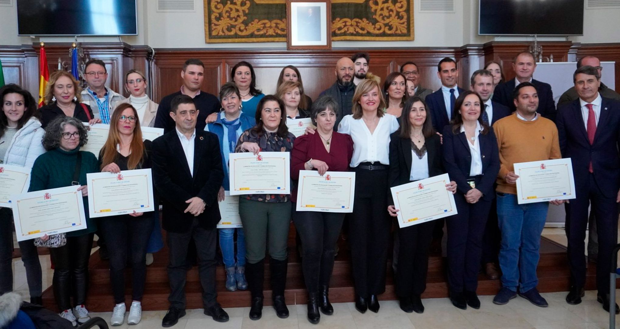 Entrega de certificados de profesionalidad en Jaén