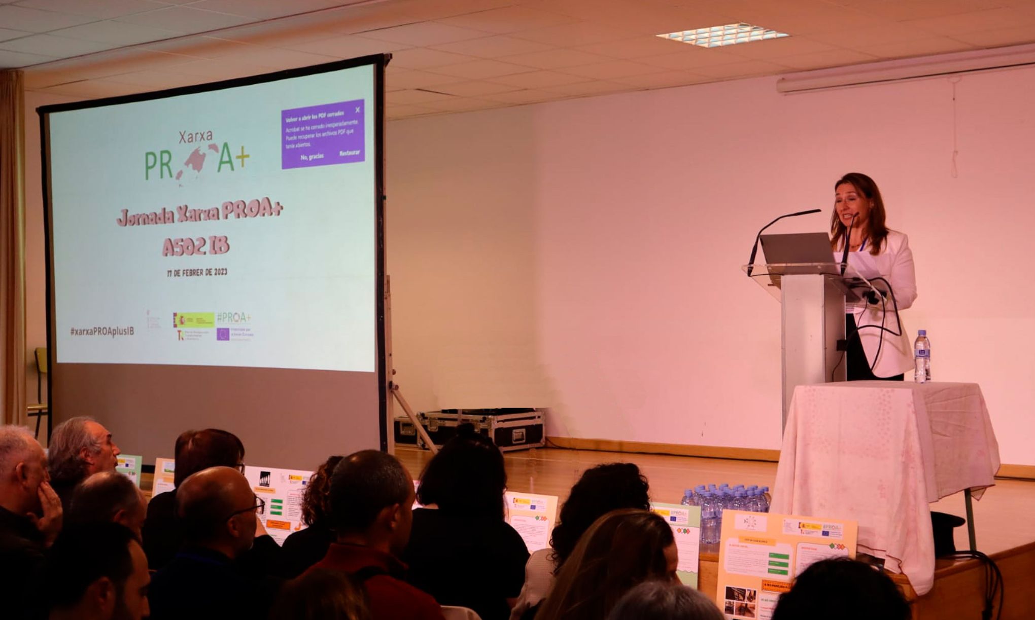 La directora general de Evaluación y Cooperación Territorial en las Jornadas PROA+ de las Illes Balears