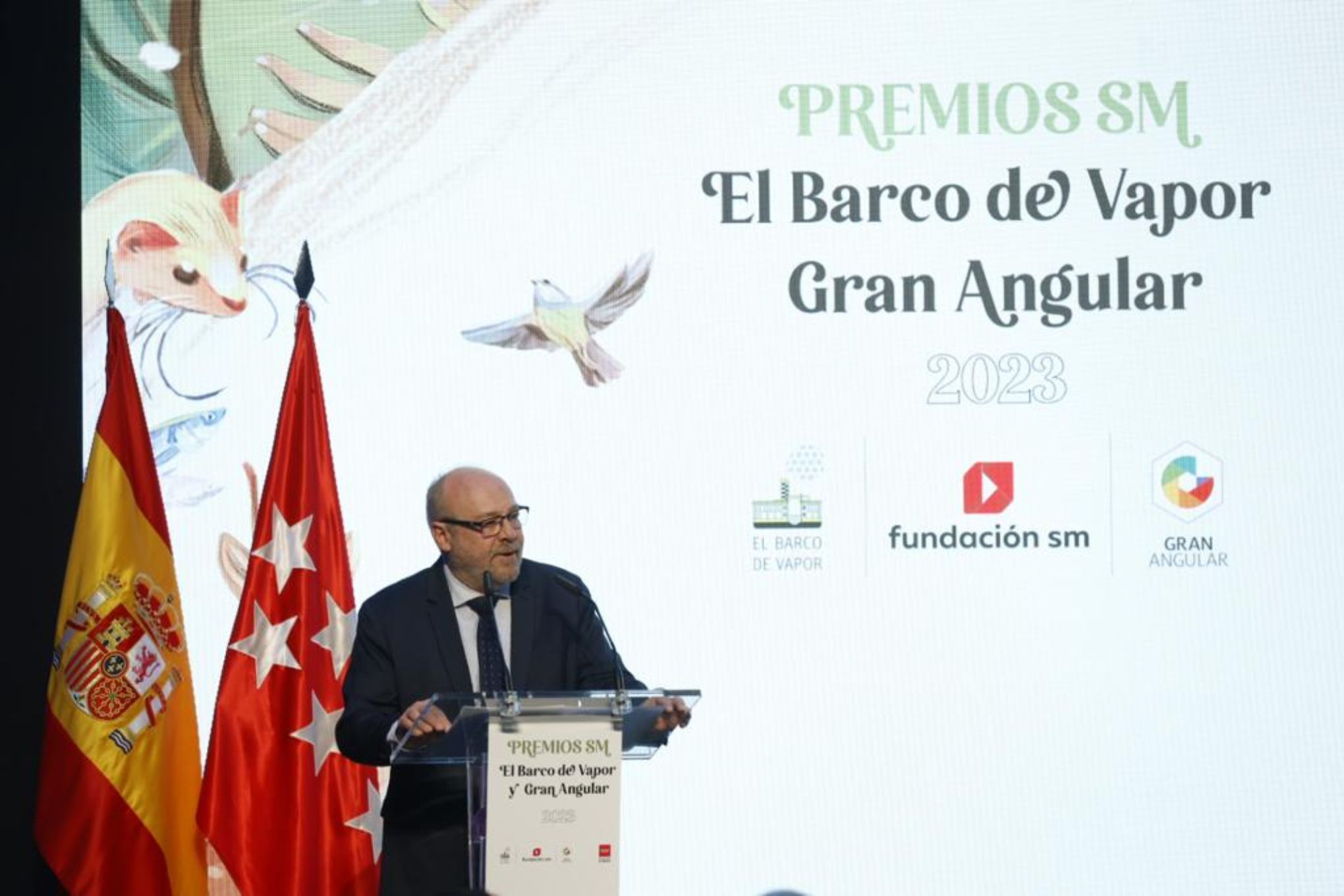 El secretario de Estado de Educación durante su intervención 