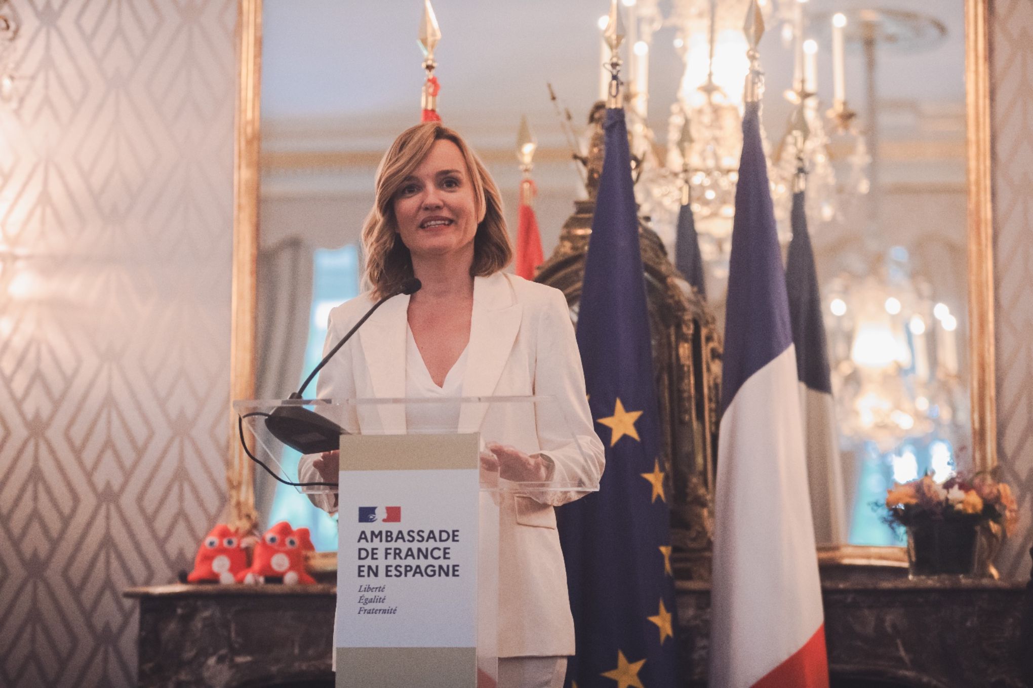Pilar Alegría participa en el acto ‘A 100 días de los Juegos Olímpicos de París’ 