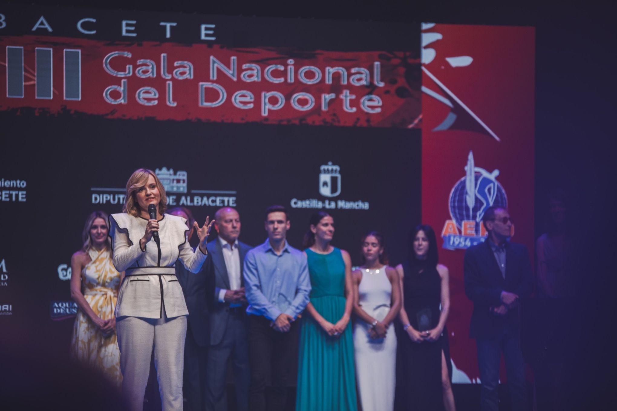 La ministra Pilar Alegría en la Gala Nacional del Deporte