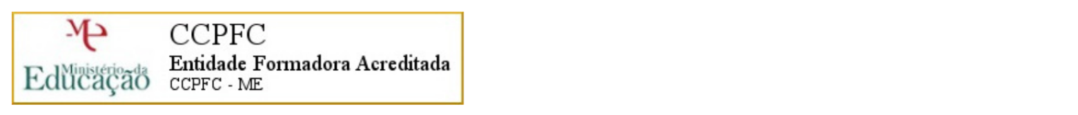 Entidad Formadora Acreditada por CCPFC del Ministerio de Educación de Portugal. Logo oficial de certificación de calidad formativa