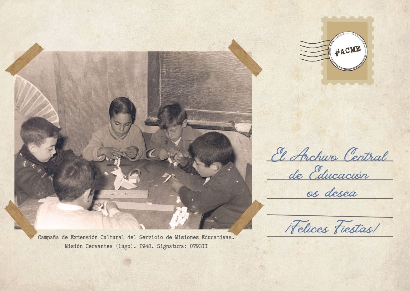 Día internacional de los archivos con enlace a la página de la institución convocante