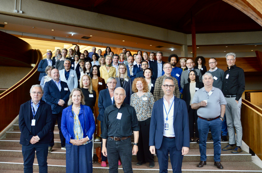 Miembros de EPAN en la sede del Consejo de Europa