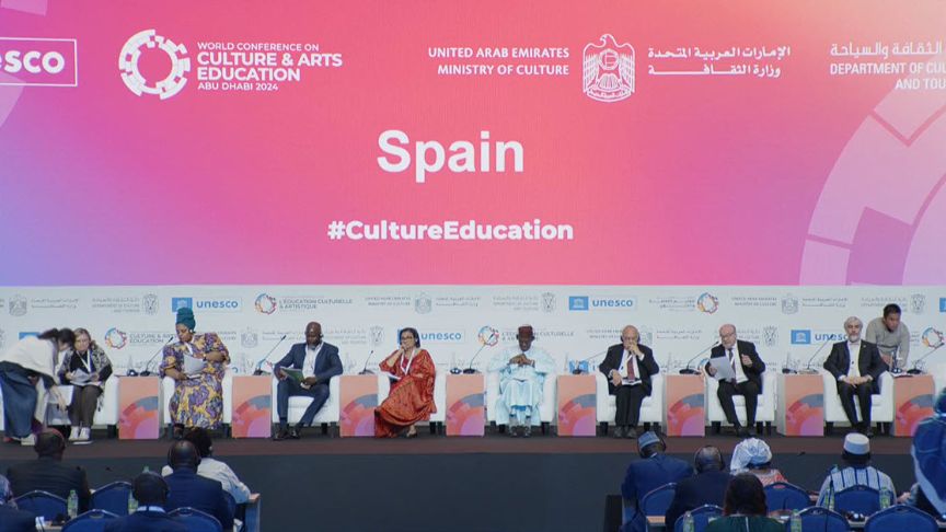 El SEE, José Manuel Bar, durante la Conferencia Mundial sobre la Educación Cultural y Artística de la UNESCO