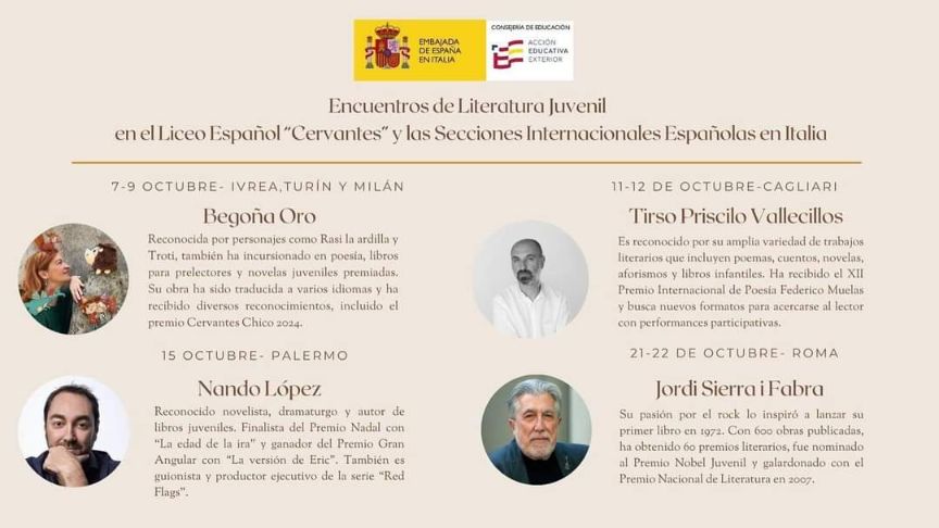 Poster degli incontri letterari