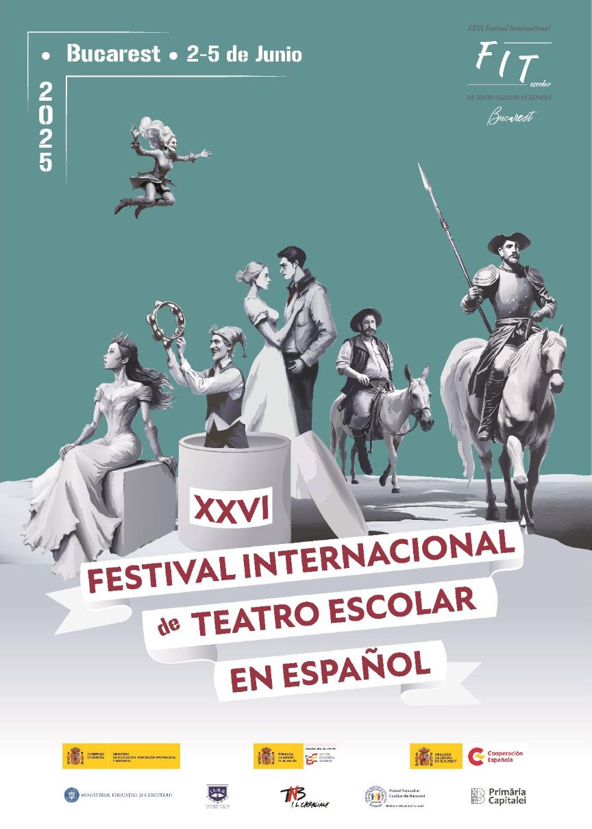 Cartel del festival internacional de teatro escolar en español 2025