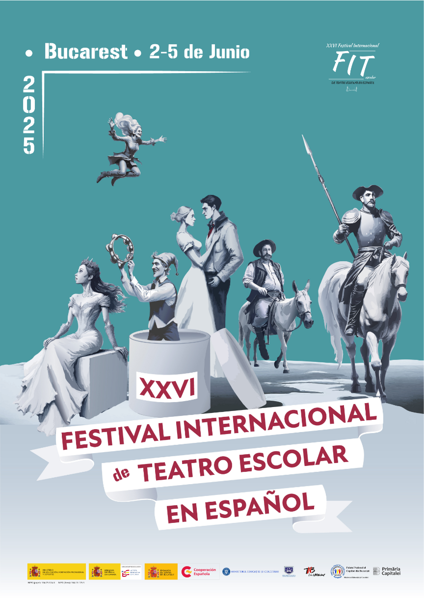 Cartel del festival internacional de teatro escolar en español 2025