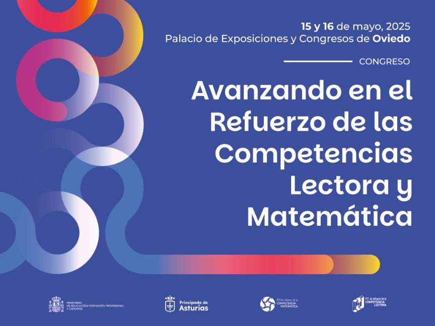 Cartel del congreso Avanzando en el Refuerzo de las Competencias Lectora y Matemáticas