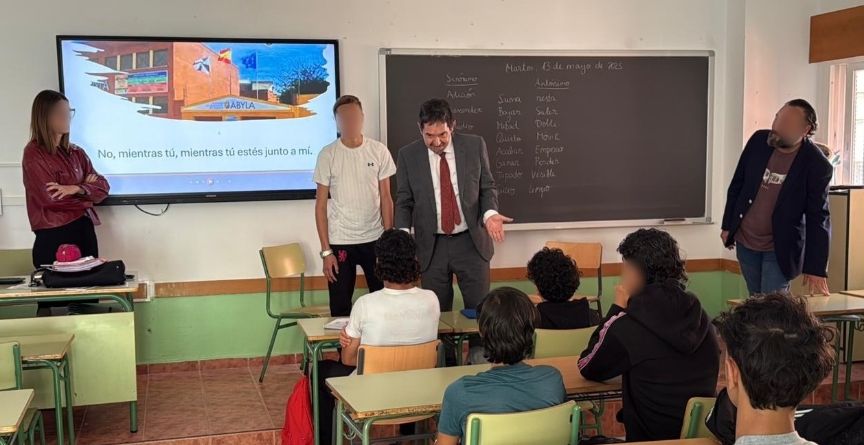 El Secretario de Estado de Educación visita un centro educativo de la Ciudad Autónoma de Ceuta 
