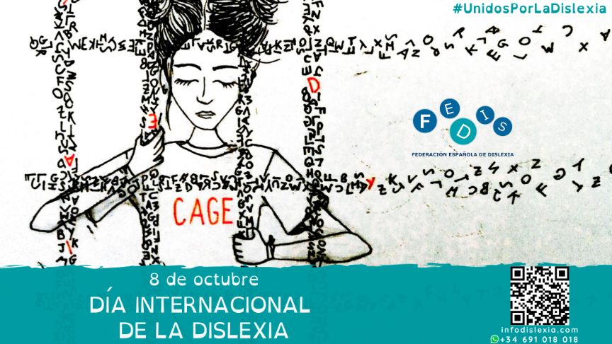 cartel anunciador del día internacional de la dislexia