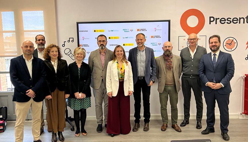 Inauguración del Aula del Futuro de Zaragoza