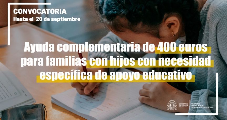 Convocatoria ayuda complementaria de 400 euros