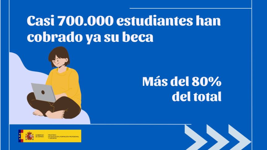 Casi 700.000 estudiantes han cobrado ya su beca