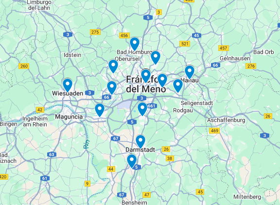 Aulas y horarios de la ALCE de Fráncfort