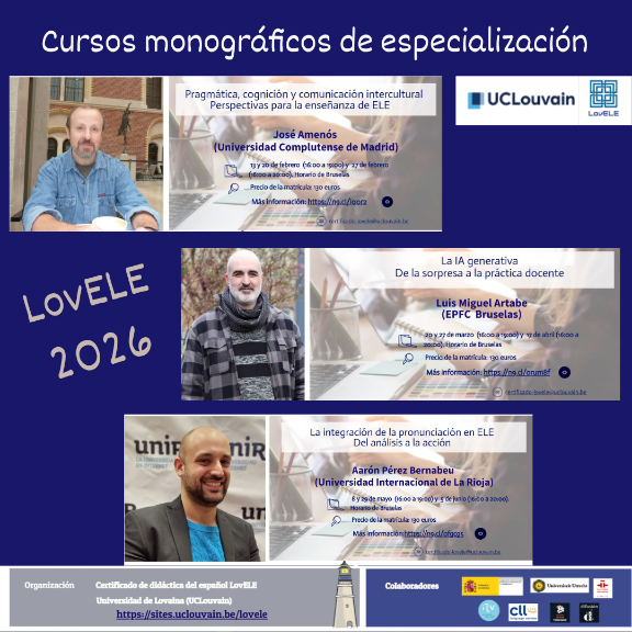 Cusos monográficos de especialización LovELE