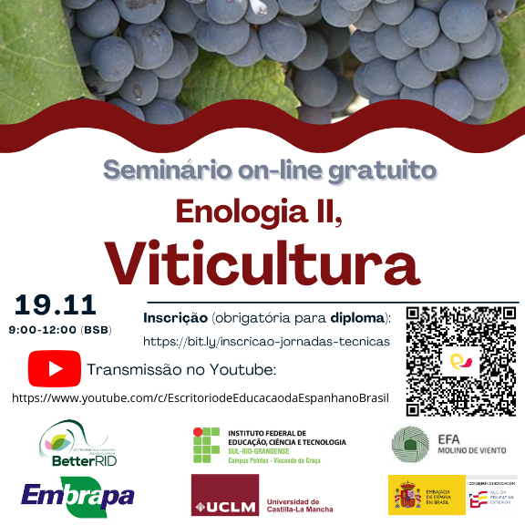 Cartel Jornada Enologia II Viticultura España Brasil
