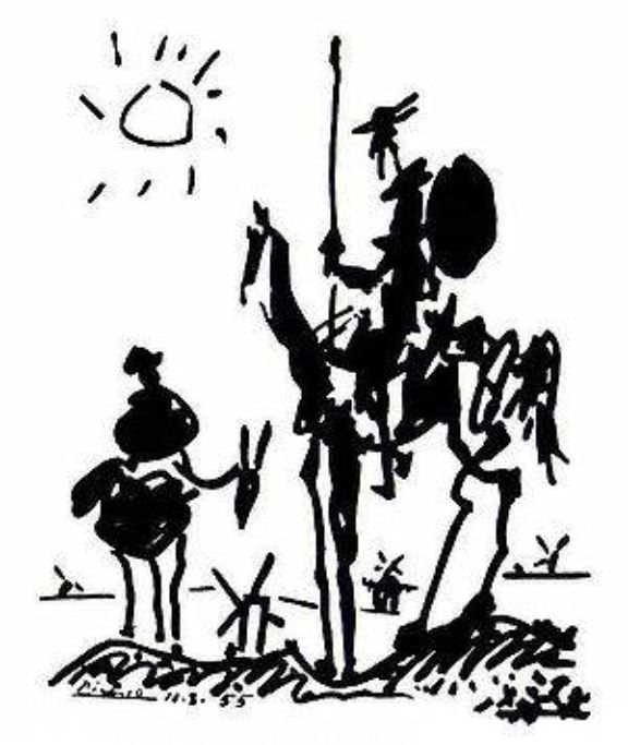  Pablo Picasso: 'Don Quixote' (boceto)