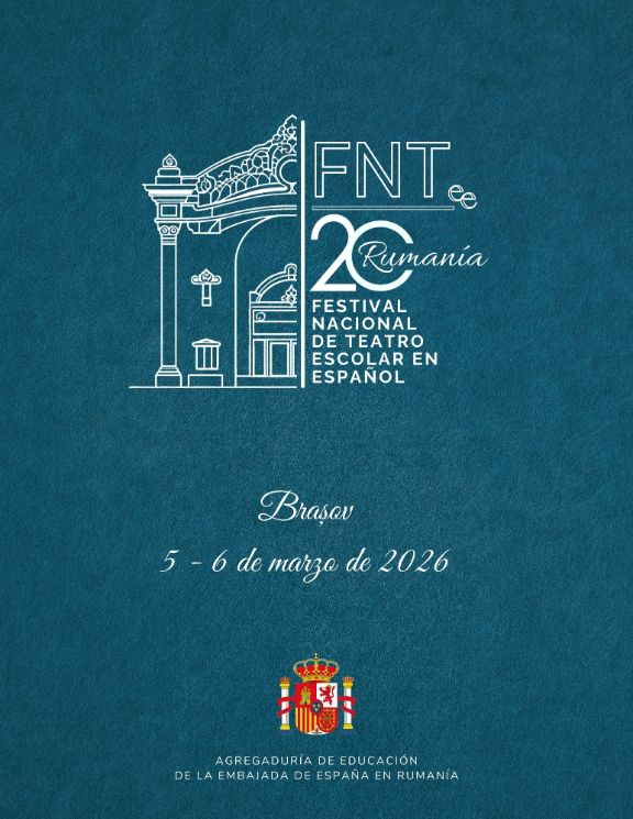 Logo del festival nacional de teatro escolar en español