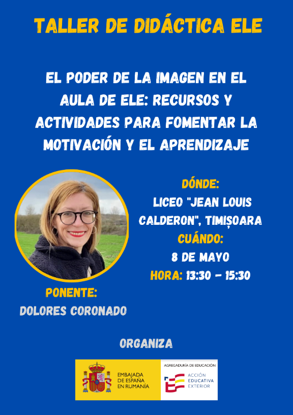 cartel del taller de didáctica ELE en Timisoara