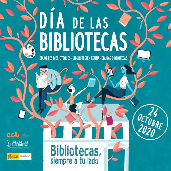 cartel del día de las bibliotecas