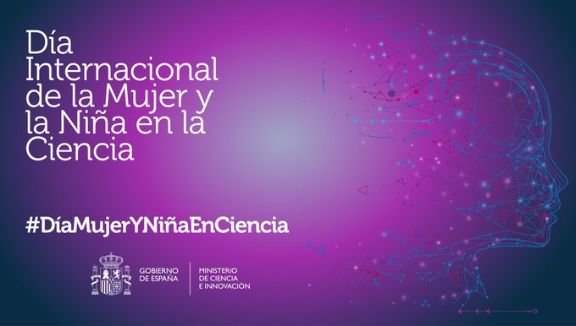 Cartel anunciado el Día internacional por el Ministerio de Ciencia e Innovación