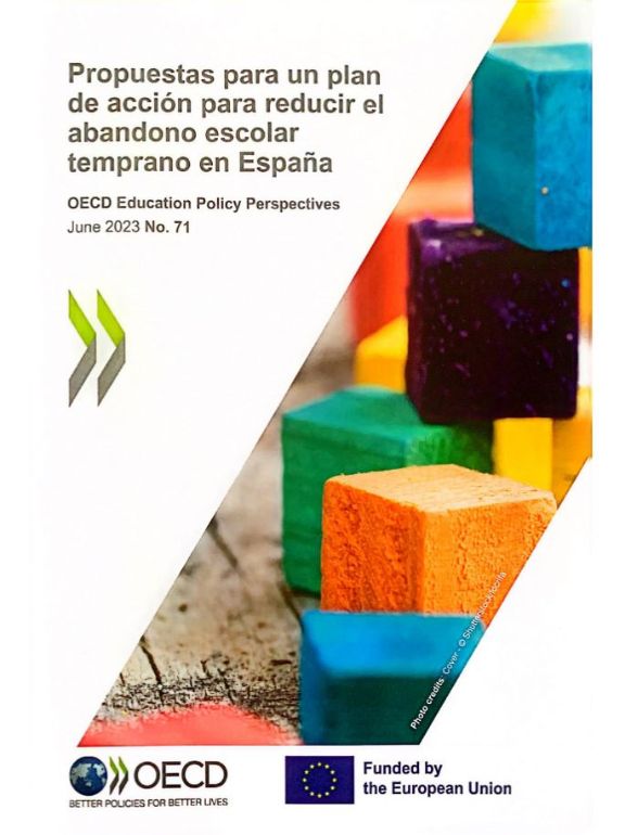 Portada informe OCDE sobre abandono educativo temprano en España